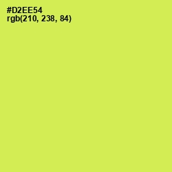 #D2EE54 - Wattle Color Image