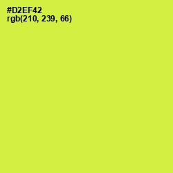 #D2EF42 - Starship Color Image