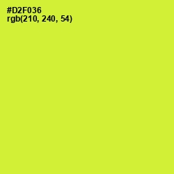 #D2F036 - Pear Color Image