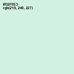 #D2F0E3 - Granny Apple Color Image