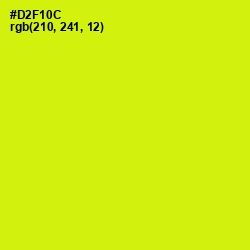 #D2F10C - Chartreuse Yellow Color Image