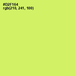 #D2F164 - Sulu Color Image