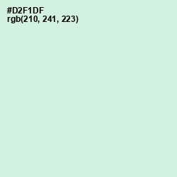 #D2F1DF - Blue Romance Color Image