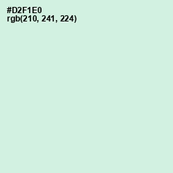 #D2F1E0 - Granny Apple Color Image