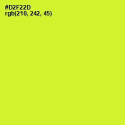 #D2F22D - Pear Color Image