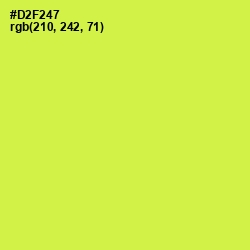 #D2F247 - Starship Color Image