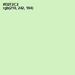 #D2F2C2 - Tea Green Color Image