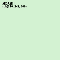 #D2F2D1 - Blue Romance Color Image