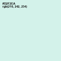 #D2F2EA - Granny Apple Color Image