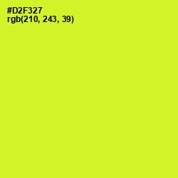 #D2F327 - Pear Color Image
