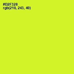 #D2F328 - Pear Color Image
