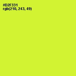 #D2F331 - Pear Color Image