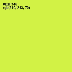 #D2F346 - Starship Color Image