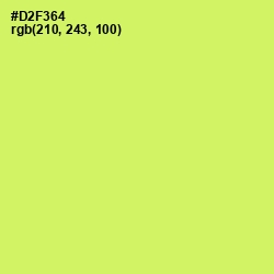 #D2F364 - Sulu Color Image