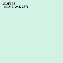 #D2F3E3 - Granny Apple Color Image