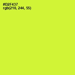 #D2F437 - Pear Color Image