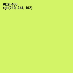 #D2F466 - Sulu Color Image