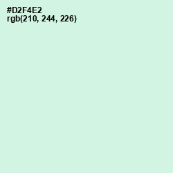 #D2F4E2 - Granny Apple Color Image