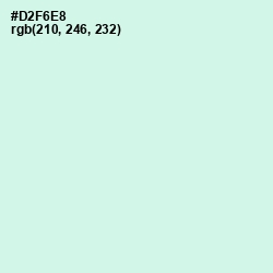 #D2F6E8 - Granny Apple Color Image