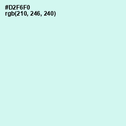 #D2F6F0 - Iceberg Color Image