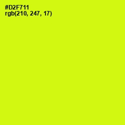 #D2F711 - Electric Lime Color Image