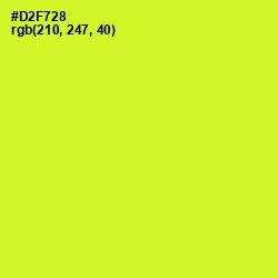 #D2F728 - Pear Color Image