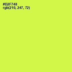 #D2F748 - Starship Color Image