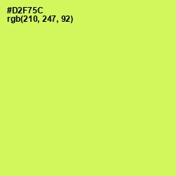 #D2F75C - Canary Color Image