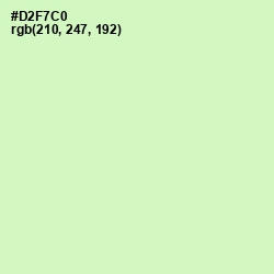 #D2F7C0 - Tea Green Color Image