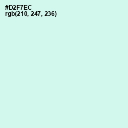 #D2F7EC - Granny Apple Color Image