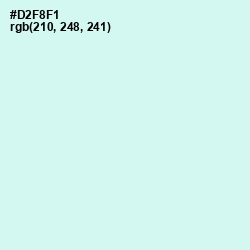 #D2F8F1 - Iceberg Color Image