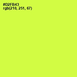 #D2FB43 - Starship Color Image