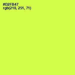 #D2FB47 - Starship Color Image