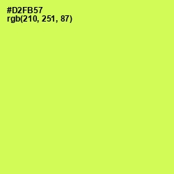 #D2FB57 - Starship Color Image