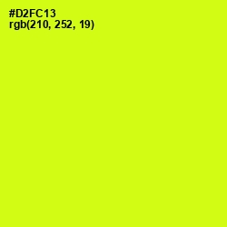 #D2FC13 - Electric Lime Color Image