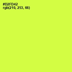 #D2FD42 - Starship Color Image