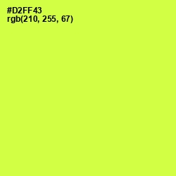 #D2FF43 - Starship Color Image