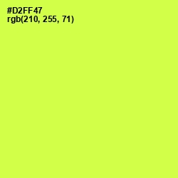 #D2FF47 - Starship Color Image