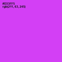 #D33FF5 - Razzle Dazzle Rose Color Image