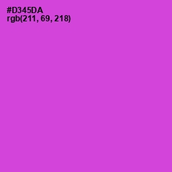#D345DA - Fuchsia Pink Color Image