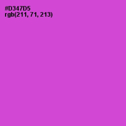 #D347D5 - Fuchsia Pink Color Image