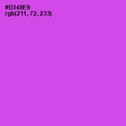 #D348E9 - Orchid Color Image
