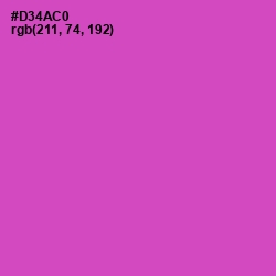 #D34AC0 - Fuchsia Pink Color Image