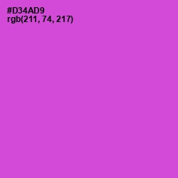 #D34AD9 - Fuchsia Pink Color Image