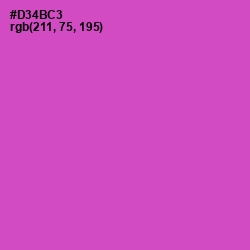 #D34BC3 - Fuchsia Pink Color Image