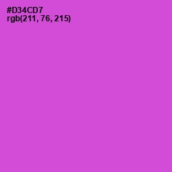 #D34CD7 - Fuchsia Pink Color Image