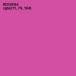 #D34FA4 - Mulberry Color Image