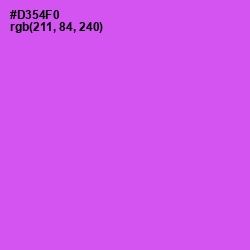 #D354F0 - Heliotrope Color Image
