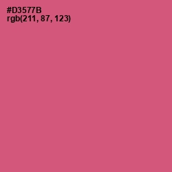 #D3577B - Cranberry Color Image