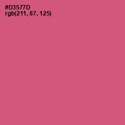 #D3577D - Cranberry Color Image